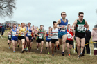 Senior men, 2018 Northern Cross Country Champs., Harewood House, Leeds. Photo: David T. Hewitson/Sports for All Pics